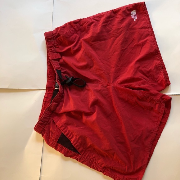 The North Face Other - The north face red nylon fishing shorts